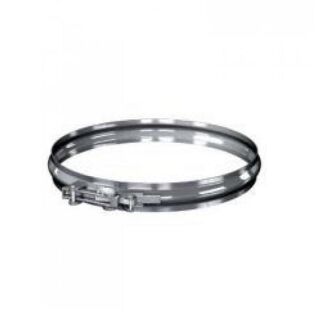 Edelstahlschornstein einwandig 0,5mm Klemmband OB