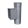 Edelstahlschornstein einwandig 0,5mm Prüföffnung KPR 180 x 120 DN 200