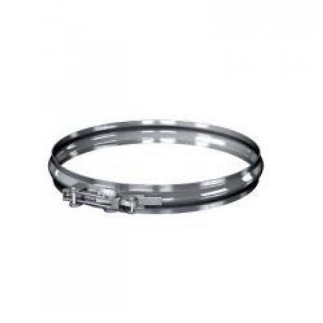 Edelstahlschornstein einwandig 0,5mm Klemmband OB Dn 300
