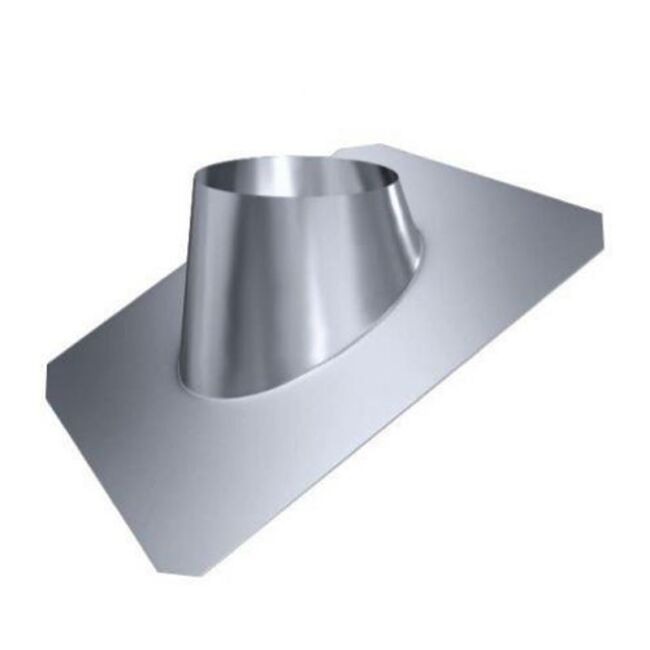 Edelstahlschornstein einwandig 0,5mm Dachdurchführung PDI 30° DN 100