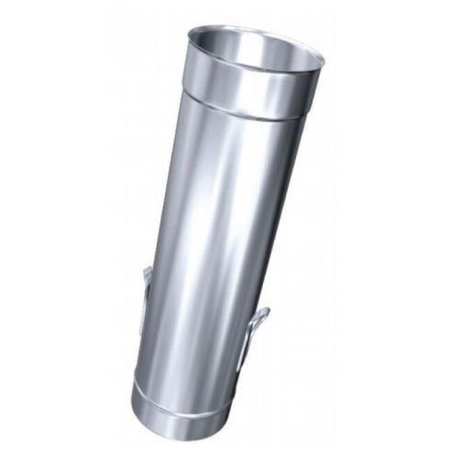 Edelstahlschornstein einwandig 0,5mm Rohr mit Ablassschlaufen 1000 mm RPU DN 100