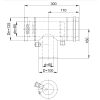 Luft Abgas System konzentrisch T-Stück 90° mit Revisionsöffnung, Kondensatableiter und Messstutzen DN 80/125 Reduzierter Abzweig DN 60/100