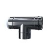 Luft Abgas System konzentrisch T-Stück 90° mit Revisionsöffnung DN 80/125 Reduzierter Abzweig DN 60/100