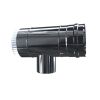 Luft Abgas System konzentrisch T-Stück 87° mit Revisionsöffnung DN 80/125 Reduzierter Abzweig DN 60/100 lackiert