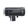 Luft Abgas System konzentrisch T-Stück 90° mit Revisionsöffnung DN 80/125 Reduzierter Abzweig DN 60/100 lackiert