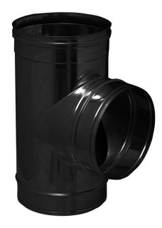 DINAK Edelstahlschornstein T-Stück 90º für Reinigung / Anschlussteil SW5 Ø150 039J1552SSW5