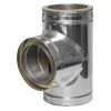DINAK Edelstahlschornstein T-Stück 90º DW5 444/441 Ø150