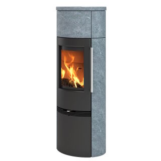 Kaminofen TermaTech TT21RHS-HST schwarz inkl. Speichersteine S01-240