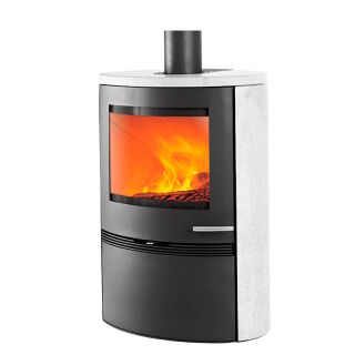 Kaminofen TermaTech TT22HS-WH mit Sandsteinverkleidung S01-662