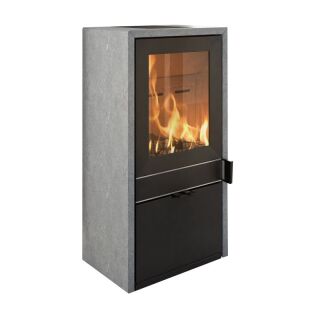 ALT ab Feb 23 Kaminofen TermaTech TT60S schwarz mit Specksteinseiten S01-672