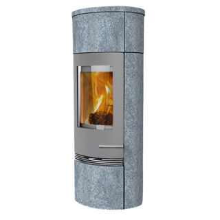 ALT Kaminofen TermaTech TT20RS mit Sockelstein und Heatstorage