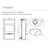Kaminofen TermaTech TT55RHT schwarz optional mit Wärmespeicher