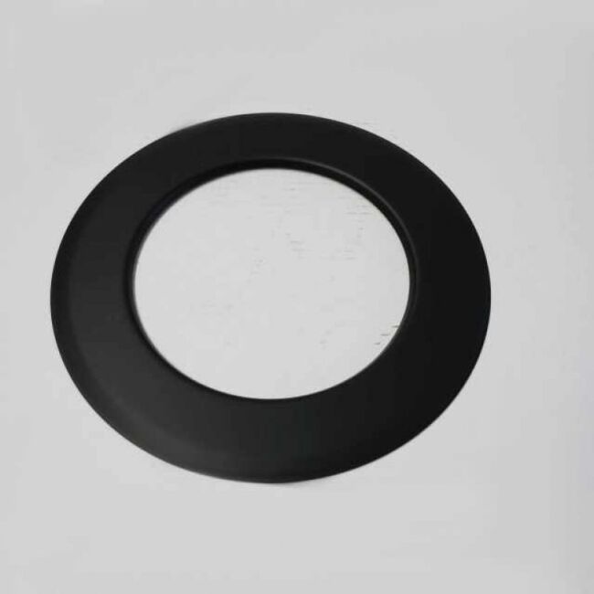Wandrosette Rand 55 mm für Edelstahlrohr doppelwandig, Senotherm schwarz #310