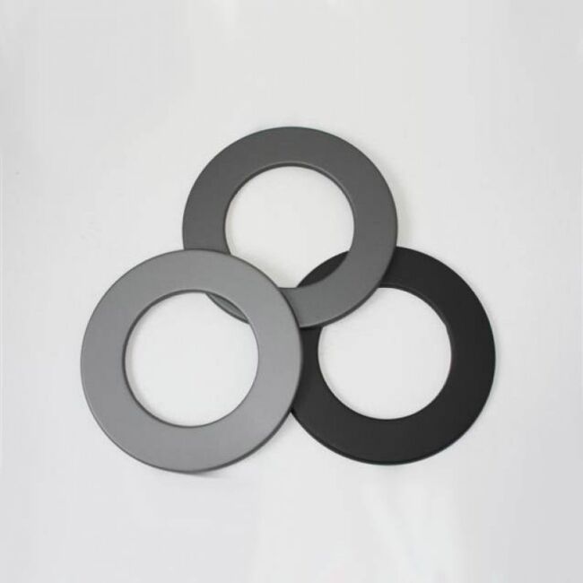 Wand-Rosette 5 cm Rand DN 150, Senotherm gussgrau #288
