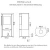 Wiking Ofen Luma 4 Keramik Fossil