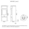 Wiking Ofen Luma 6 Stahl Grau