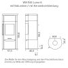 Wiking Ofen Luma 6 mit Natursteinverkleidung