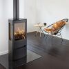 Wiking Ofen Miro 3 Stahl mit Seitenscheiben und Holzfachtür