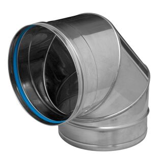 DINAK Edelstahlschornstein Winkel  90º SW5 Ø150 039J15433SW5