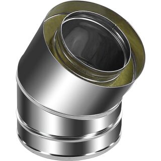 DINAK Edelstahlschornstein Winkel 30º DW Ø150 03NJ15042DW5