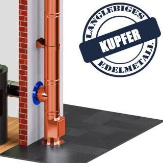 DINAK Kupferschornstein Wandrosette DW Ø80 