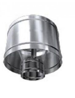 Edelstahlschornstein einwandig 0,6mm Premium Deflektor ADW
