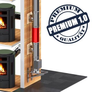 Edelstahlschornstein 1,0mm Premium Justierelement  RTJ DW