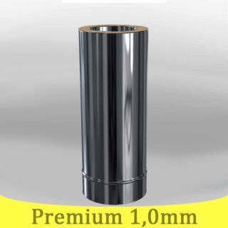 Edelstahlschornstein 1,0mm Premium Längenelement kürzbar 0 500 mm