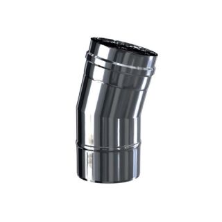Luft Abgas System konzentrisch 15° Bogen