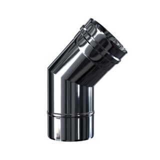 Luft Abgas System konzentrisch 45° Bogen