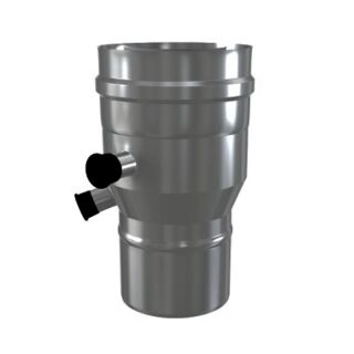 Luft Abgas System konzentrisch Reduzierung mit Messstutzen lackiert 2RDMPSI80/125M