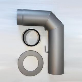 Ofenrohr Bogen Set 3 teilig Senotherm lackiert