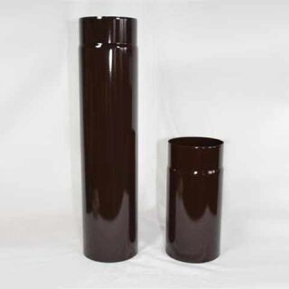 Ofenrohr High-Quality-Line braun emailliert