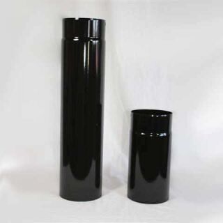 Ofenrohr High-Quality-Line schwarz glänzend
