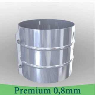 Edelstahlschornstein Klemmband statisch für Premium 0,8 mm