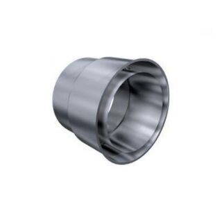 Edelstahlschornstein einwandig 0,6mm Premium Wandfutter OS-2 L-100