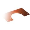 DINAK Kupferschornstein Abdeckblende 30-45 Grad mit Hinterlüftung DW 100