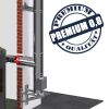Edelstahlschornstein 0,8mm Premium Übergang DW Endstück EW DW 80
