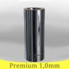 Edelstahlschornstein 1,0mm Premium Längenelement kürzbar 0 500 mm DW 80
