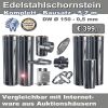 Edelstahlschornstein Bausatz - Sonderangebot 5,7m - Ø 150 - 0,5 mm
