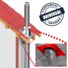 Edelstahlschornstein Deckenblende hinterlüftet 2-teilig 0-30° DW 300