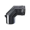 Luft Abgas System konzentrisch 90° Bogen mit Messtutzen DN 60/100