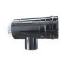 Luft Abgas System konzentrisch T-Stück 87° mit Revisionsöffnung DN 80/125 Reduzierter Abzweig DN 60/100 lackiert