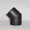 Kaminofenrohr-Bogen 45° DN 150 mm ohne Reinigungsöffnung, Senotherm schwarz #310
