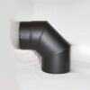 Rauchrohr-Bogen 90° DN 120 mm ohne Reinigungsöffnung, Senotherm gussgrau hell #820