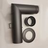 Ofenrohr SpitzBogen Set (Variante IV) DN 150 mm, Senotherm gussgrau hell #820
