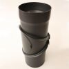 ALT Rauchrohr-Bogen 3 tlg. DN 130 mm gemufft, drehbar mit Reinigungsöffnung (schutzlackiert)