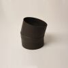 Rauchrohr-Bogen 30° DN 120 mm ohne Reinigungsöffnung, Senotherm gussgrau hell #820