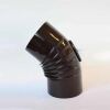 Rauchrohr-Bogen 45° DN 120 mm Standard-Line braun emailliert, mit Reinigungsöffnung