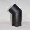 Rauchrohr Bogen 45° DN 120 mm eingezogen mit Reinigungsöffnung (schutzlackiert)